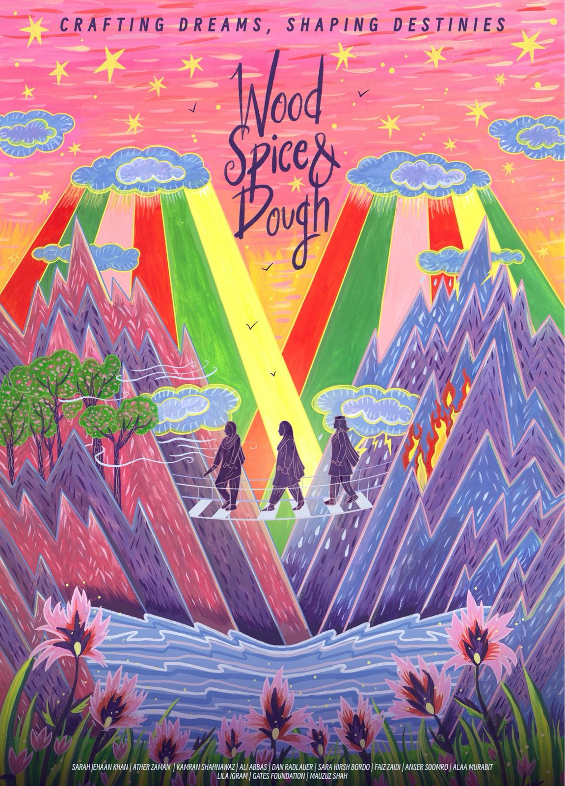 Wood, Spice & Dough — film poster, art by Shehzil Malik